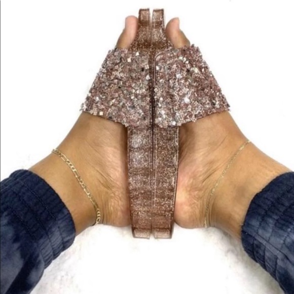 Embellished Slides-Rose Gold (Pink) 🤩 - Picture 5 of 7